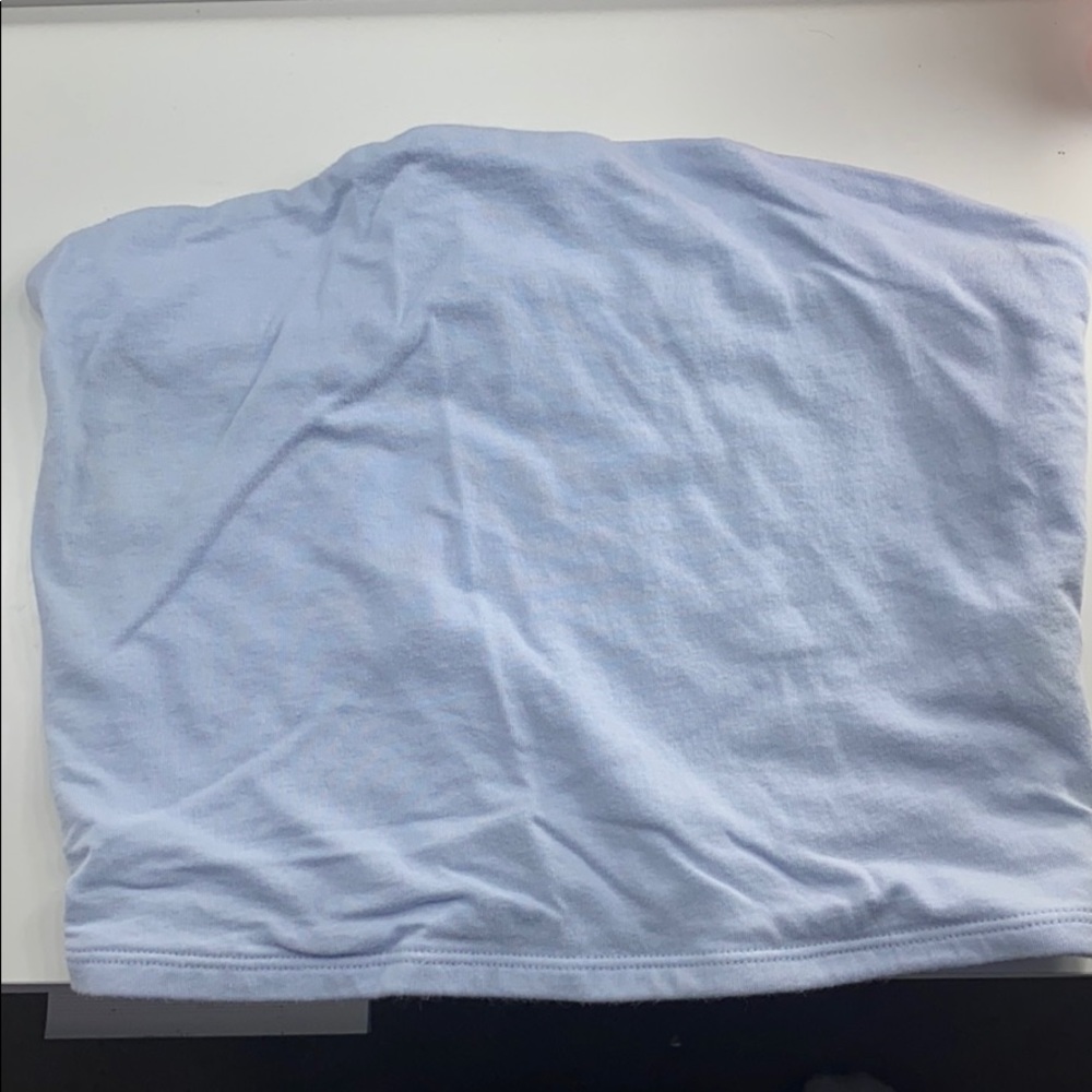 garage light blue tube top